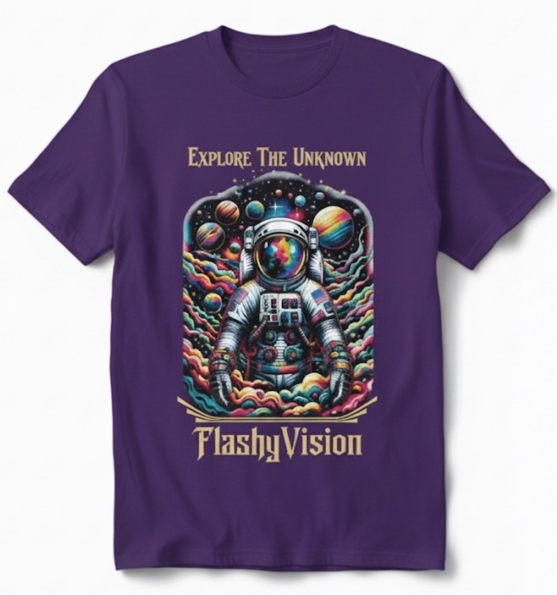 Purple Explore The Unknown Tee