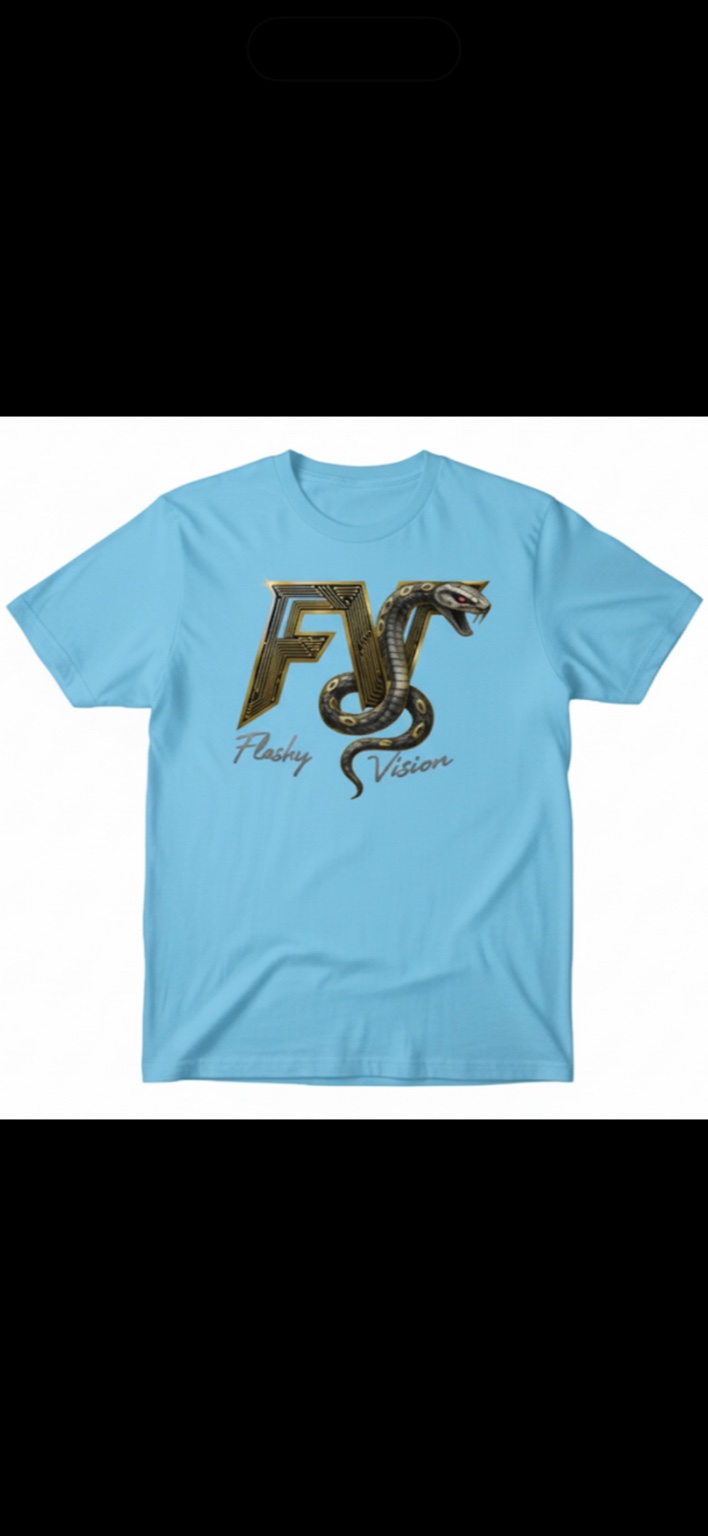 Light Blue FV Snake Tee