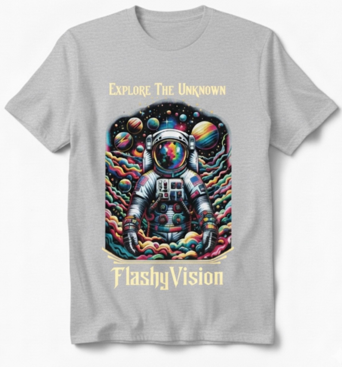 Gray Explore The Unknown Tee