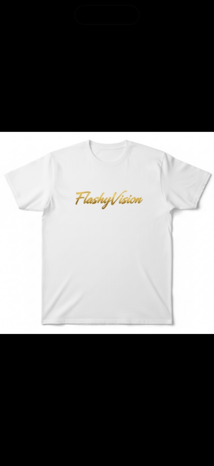 White FlashyVision Signature Tee