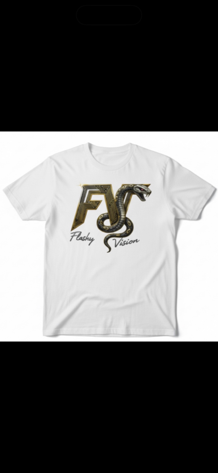 White FV Snake Tee